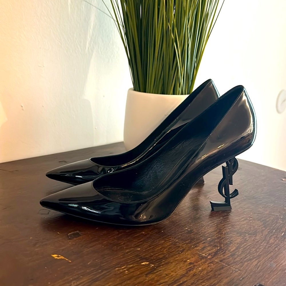 YSL Optum Pumps in Patent Leather